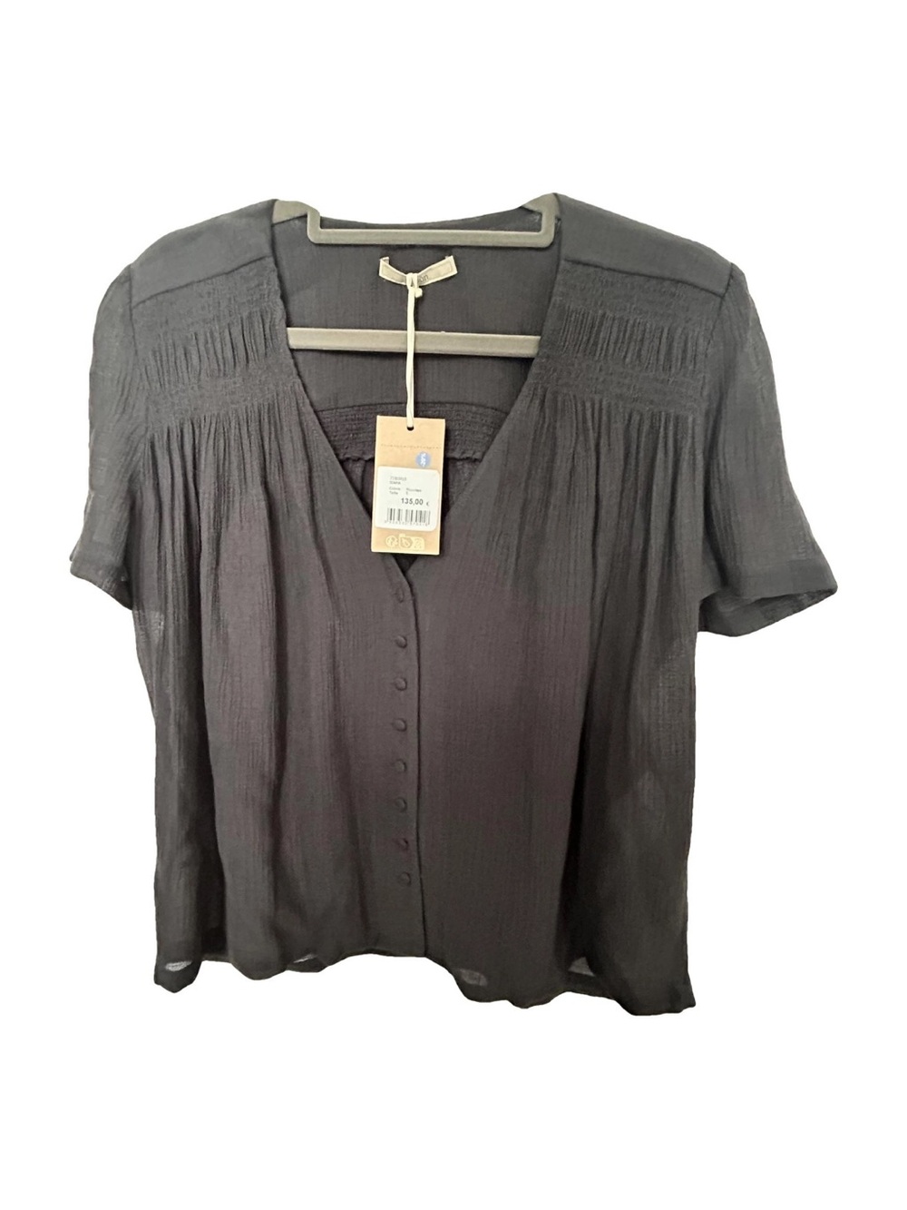 Sessun Short Sleeve Button Down Blouse